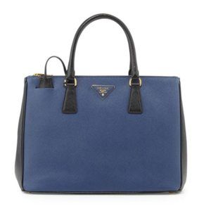 Prada Tote - Saffiano Lux Bicolor Double-Zip